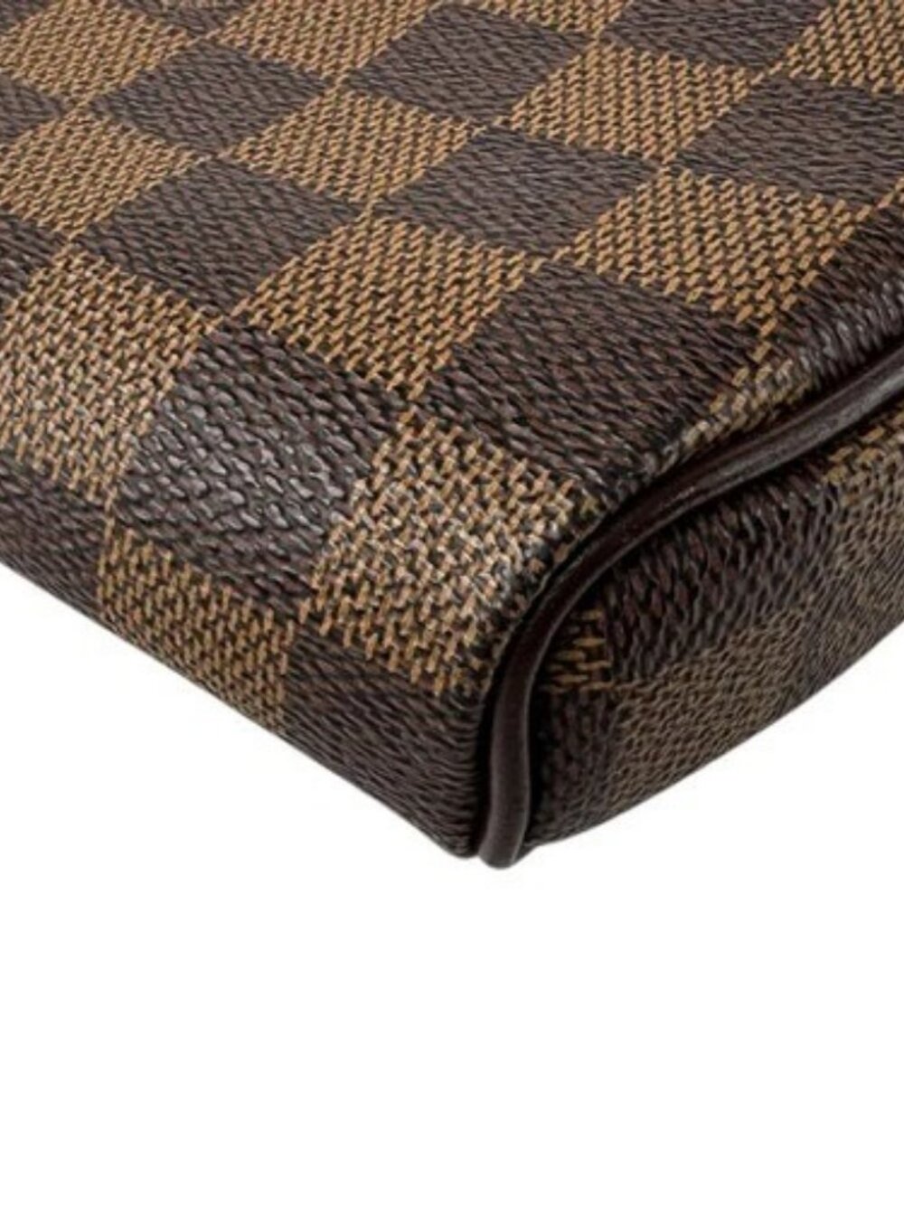 Auth LOUIS VUITTON Damier Ebene Ipanema Pochette Shoulder Bag Brown N51296 z7333 - Picture 9 of 12